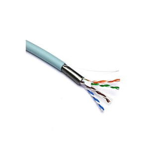 Excel 100-219 Solid Cat6A Cable U/UTP 23AWG LSOH CPR Euroclass Dca 500 m Reel Ice Blue Price in Dubai UAE