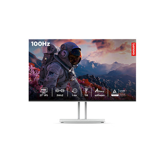 Lenovo 67BEKAC1AE L27i-4A 27″ FHD IPS Monitor 100Hz 1ms HDMI VGA FreeSync 4-Side Borderless Speakers EyeSafe2.0 Phone Holder Cloud Grey Price in Dubai UAE