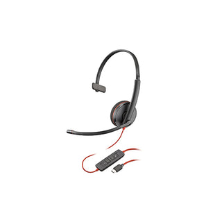 HP Poly 8X214A6 Blackwire 3210 Headset (BW3210), USB-C with USB-C/A Adapter, Bulk Pack Price in Dubai UAE