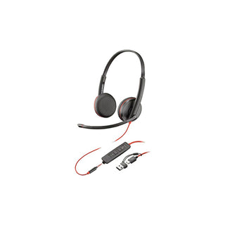 HP Poly 8X229A6 Blackwire 3225 Headset (BW3225), USB-C with USB-C/A Adapter, Bulk Pack Price in Dubai UAE