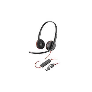 HP Poly 8X229AA Blackwire 3225 Headset (BW3225), USB-C with 3.5mm Jack + USB-C/A Adapter Price in Dubai UAE