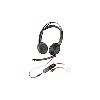 HP Poly 8X231A6 Blackwire 5220 Headset (BW5220), USB-C with USB-C/A Adapter, Bulk Pack Price in Dubai UAE