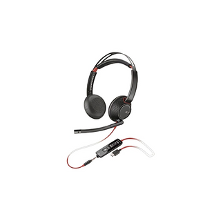 HP Poly 8X231AA Blackwire 5220 Headset (BW5220), USB-C with 3.5mm Jack + USB-C/A Adapter Price in Dubai UAE