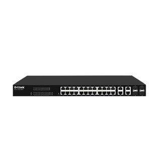 D-Link DGS-F1500-28MP 24 Port Gigabit PoE Managed Switch, 4 1G/10G SFP+ Ports, 400W PoE Price in Dubai UAE