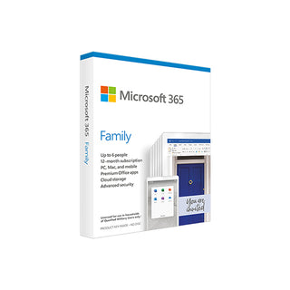 Microsoft EE-MST1100020 365 Family 1-Year Subscription (Mac/Win) – Medialess, Middle East Price in Dubai UAE