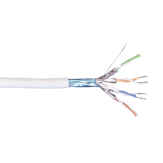 Datacom DC-CBL-C6A-FF-LSZH Cat6A F/FTP 10G 4pair 23AWG Cable (IEC 60332-1)-LSZH 305M/Box White Price in Dubai, UAE
