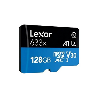 Lexar LSDMI128BB633A 633x microSDXC 128GB – UHS-I, C10, A1, V30, U3, up to 100MB/s Read, 45MB/s Write, with SD Adapter Price in Dubai UAE