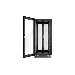 APC NR6402-G GO Rack 600 mm × 24U × 1000 mm, Glass Door, with Roof, Sides, Castors, and Feet Price in Dubai UAE
