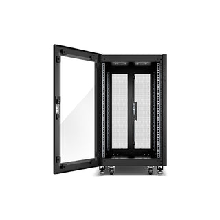 APC NR6802-G GO Rack 600 mm × 18U × 1000 mm, Glass Door, with Roof, Sides, Castors, and Feet Price in Dubai UAE